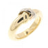Vendome Louis Cartier Band Ring 18K Tricolor Gold