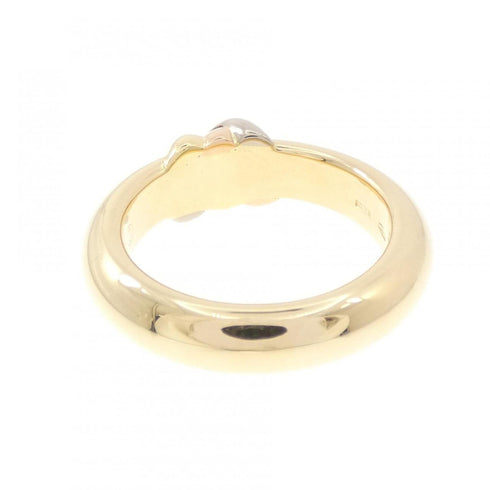 Vendome Louis Cartier Band Ring 18K Tricolor Gold