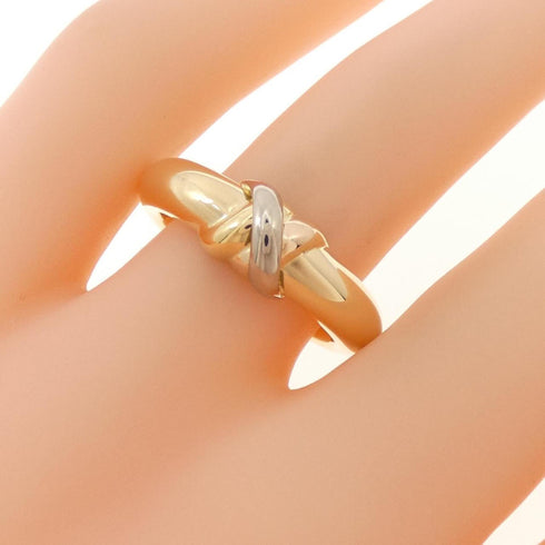 Vendome Louis Cartier Band Ring 18K Tricolor Gold