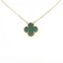 Vintage Alhambra Pendant Necklace 18K Yellow Gold
