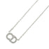 Claire Di Lune Pendant Necklace Silver Clear