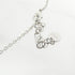 Claire Di Lune Pendant Necklace Silver Clear