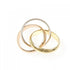 Vendome Louis Cartier Band Ring 18K Tricolor Gold