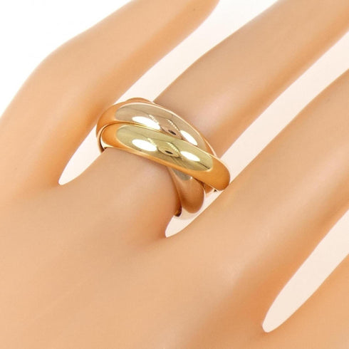 Vendome Louis Cartier Band Ring 18K Tricolor Gold