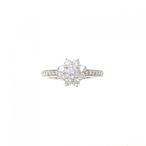 Flora Ring Platinum With Diamond