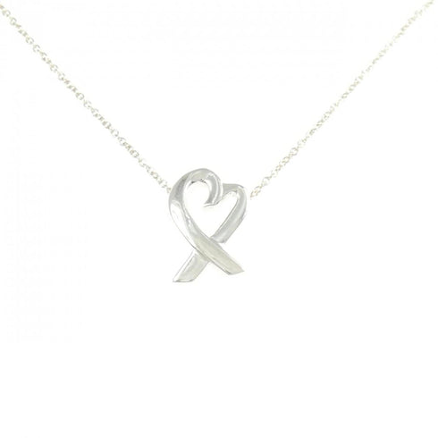 Loving Heart Pendant Necklace Sterling Silver Small