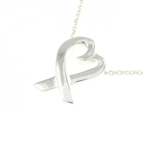 Loving Heart Pendant Necklace Sterling Silver Small