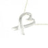 Loving Heart Pendant Necklace Sterling Silver Small