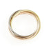 Vendome Louis Cartier Band Ring 18K Tricolor Gold