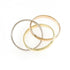Vendome Louis Cartier Band Ring 18K Tricolor Gold