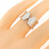C2 Ring 18K White Gold Large