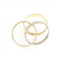 Vendome Louis Cartier Band Ring 18K Tricolor Gold