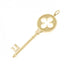 Quarterfoil Key Pendant Necklace 18K White Gold and 18K Yellow Gold