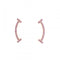 T Smile Pendant Necklace 18K Rose Gold Earrings 18K Rose Gold