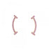 T Smile Pendant Necklace 18K Rose Gold Earrings 18K Rose Gold