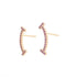 T Smile Pendant Necklace 18K Rose Gold Earrings 18K Rose Gold