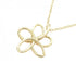 Flower Pendant Necklace 18K Yellow Gold