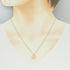 Flower Pendant Necklace 18K Yellow Gold