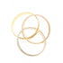 Vendome Louis Cartier Band Ring 18K Tricolor Gold
