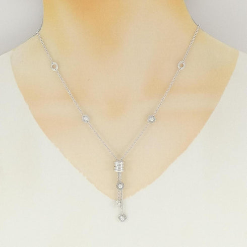 B.Zero1 Pendant Necklace 18K White Gold