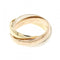 Vendome Louis Cartier Band Ring 18K Tricolor Gold