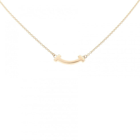 T Smile Mini Pendant Necklace 18K Rose Gold