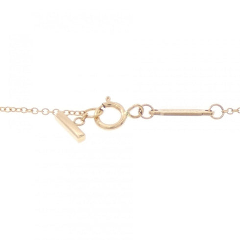 T Smile Mini Pendant Necklace 18K Rose Gold