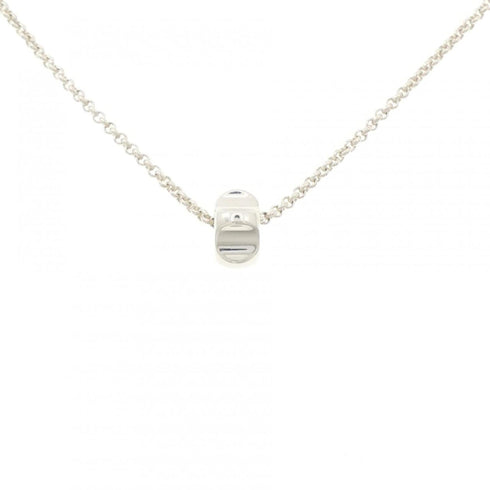 Paloma Groove Bead Pendant Necklace Sterling Silver