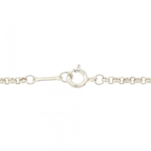Paloma Groove Bead Pendant Necklace Sterling Silver