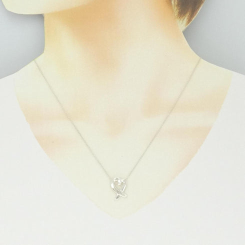 Loving Heart Pendant Necklace Sterling Silver Small