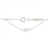 C Heart Pendant Necklace 18K White Gold