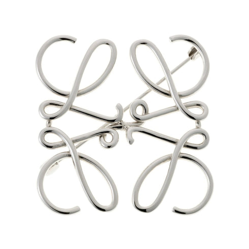 Anagram Brooch Brass and Metal