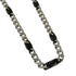 Interlocking Cuban Link Pendant Necklace Sterling Silver