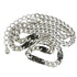 Interlocking Cuban Link Pendant Necklace Sterling Silver