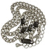 Interlocking Cuban Link Pendant Necklace Sterling Silver