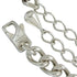 Interlocking Cuban Link Pendant Necklace Sterling Silver