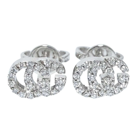 Earrings Stud 18K White Gold