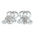 Earrings Stud 18K White Gold