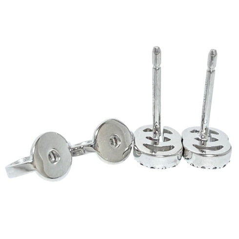 Earrings Stud 18K White Gold