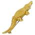 Pin Brooch Gold With Crocodile Motif