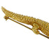 Pin Brooch Gold With Crocodile Motif