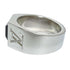Signet Ring Metal Silver And Onyx