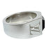 Signet Ring Metal Silver And Onyx