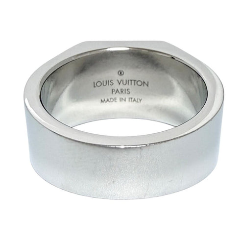 Signet Ring Metal Silver And Onyx