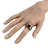 Signet Ring Metal Silver And Onyx