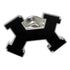 Street H Brooch Metal Black