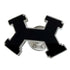 Street H Brooch Metal Black