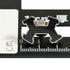 Street H Brooch Metal Black