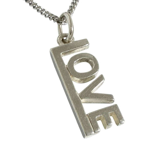 Pendant Necklace Metal and Sterling Silver