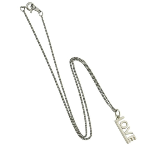 Pendant Necklace Metal and Sterling Silver
